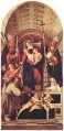 Vierge à l’Enfant avec Sts Dominic Gregory et Urbain Renaissance Lorenzo Lotto